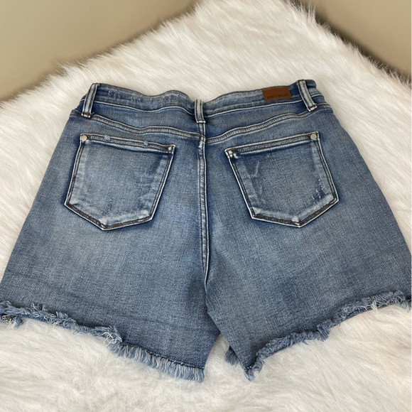 Judy Blue Samantha High Rise adjustable waist cut off Shorts XL - Picture 3 of 12